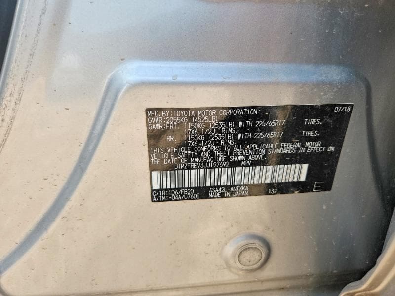 2018 TOYOTA RAV4 LE 12