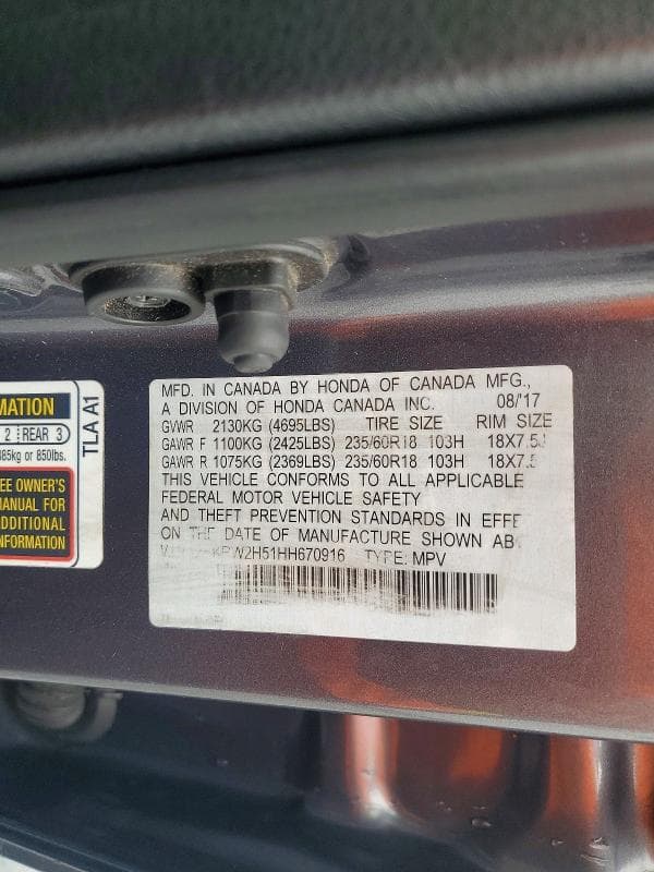 2017 HONDA CR-V EX 13
