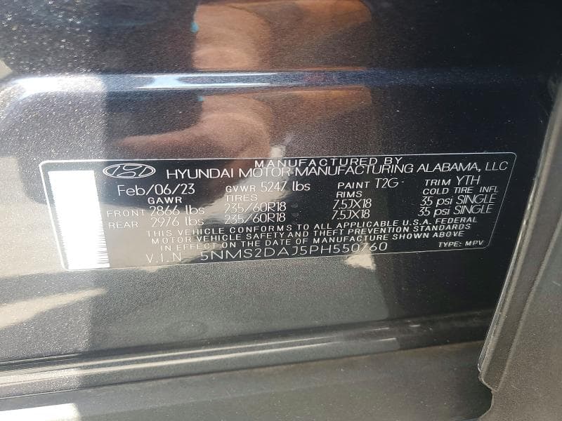 2023 HYUNDAI SANTA FE SEL 13