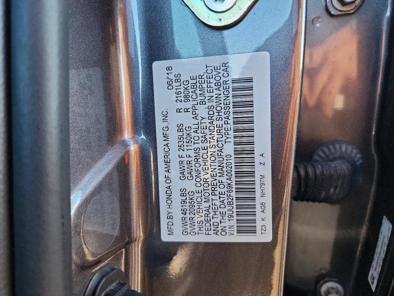 2019 ACURA TLX TECHNOLOGY 12