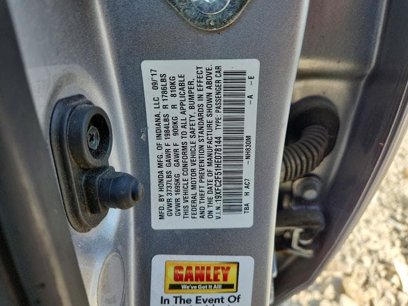 2017 HONDA CIVIC LX 12