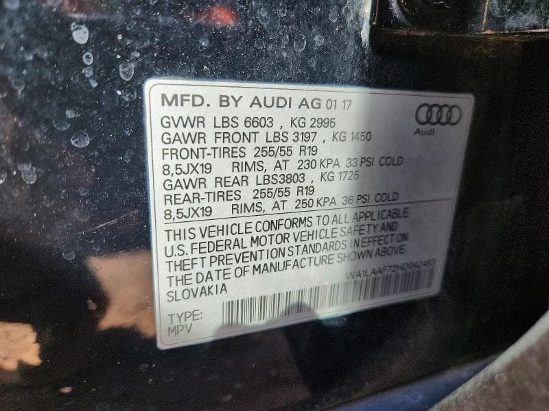 2017 AUDI Q7 PREMIUM PLUS 12
