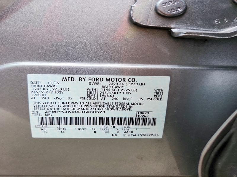 2020 FORD EDGE TITANIUM 13