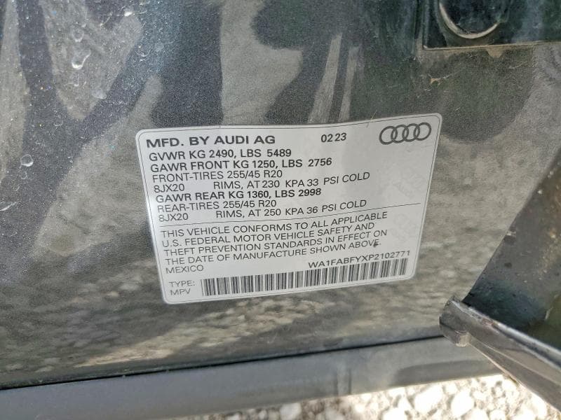 2023 AUDI Q5 PRESTIGE 45 12