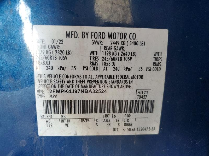 2022 FORD EDGE SEL 13