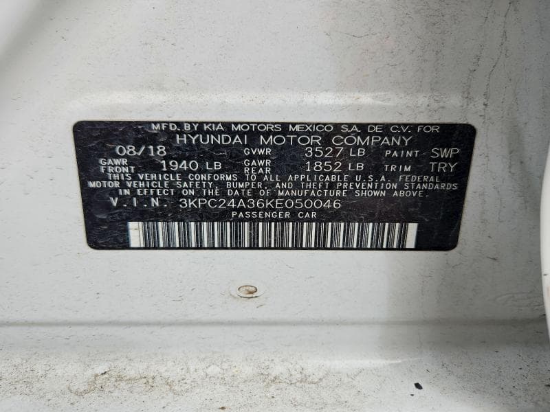 2019 HYUNDAI ACCENT SE 13