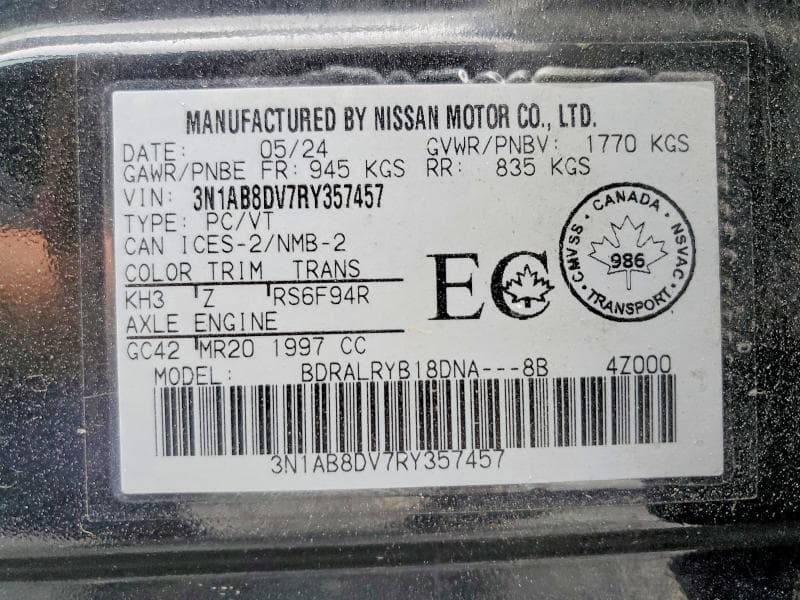 2024 NISSAN SENTRA SR 13