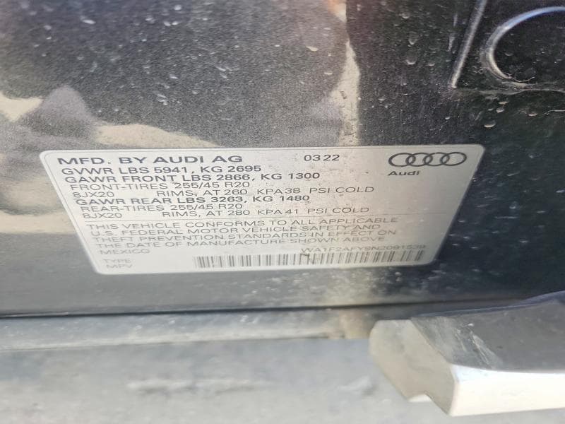 2022 AUDI Q5 E PRESTIGE 55 13