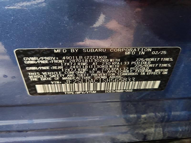 2025 SUBARU FORESTER 13