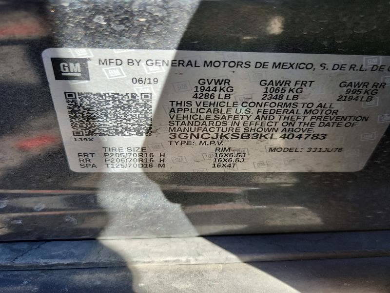 2019 CHEVROLET TRAX LS 13