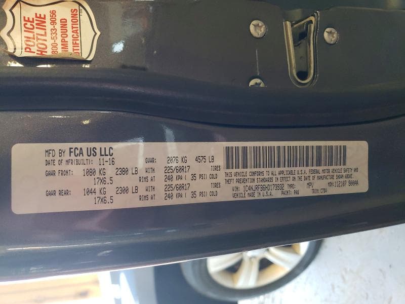 2017 JEEP PATRIOT LATITUDE 13