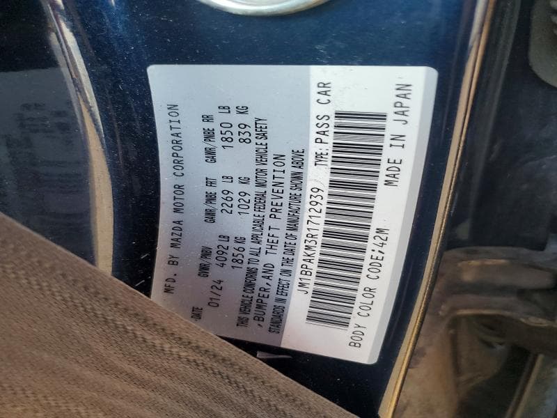 2024 MAZDA 3 SELECT SPORT 12