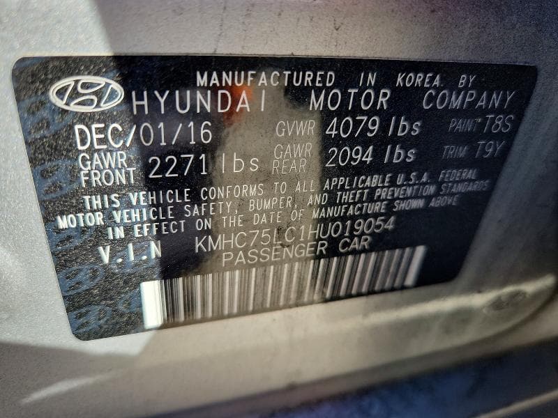 2017 HYUNDAI IONIQ SEL 13