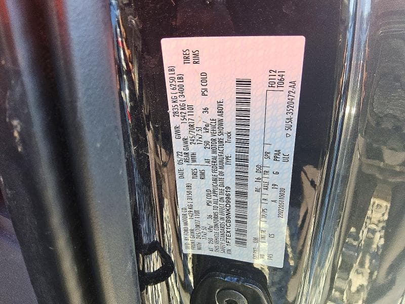 2022 FORD F150 SUPER CAB 12