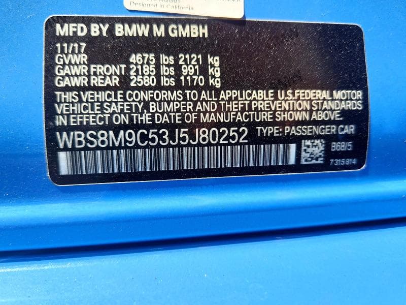 2018 BMW M3 12