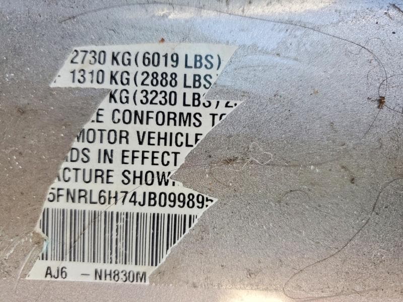 2018 HONDA ODYSSEY EXL 13