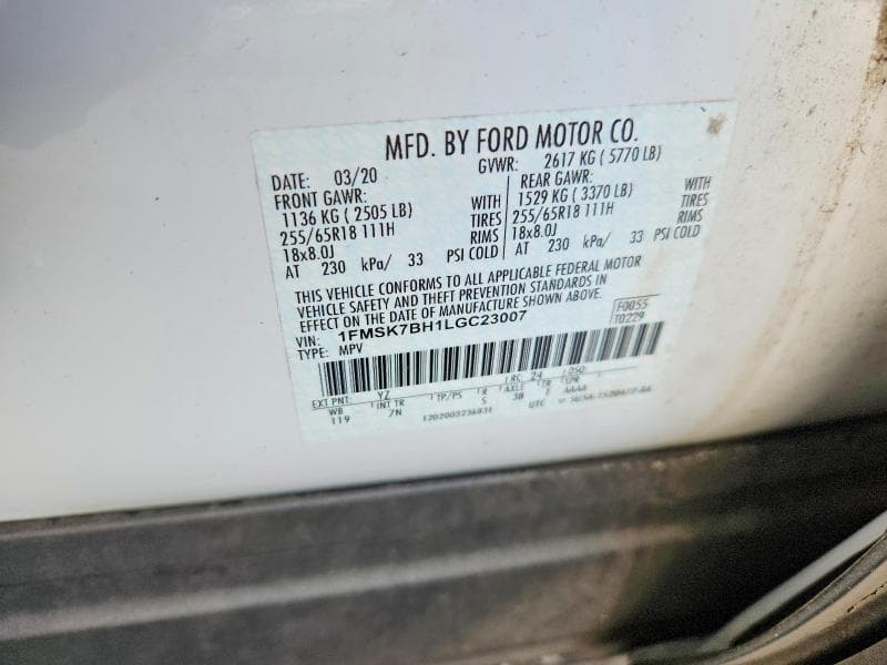2020 FORD EXPLORER 13