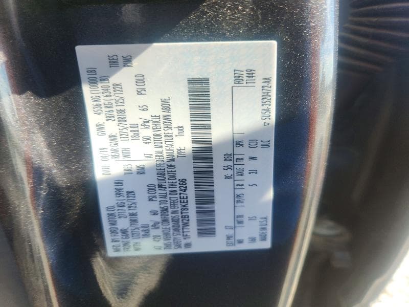 2019 FORD F250 SUPER DUTY 12