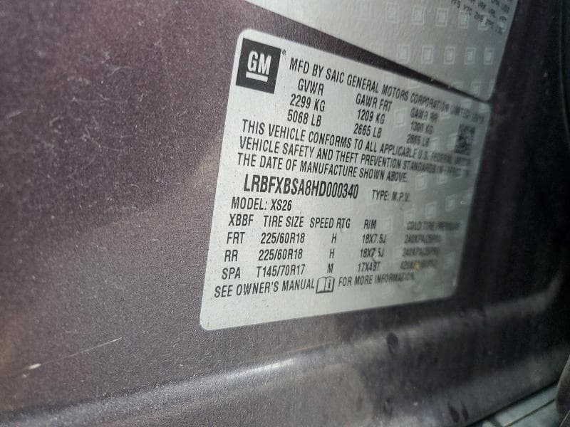 2017 BUICK ENVISION ESSENCE 13