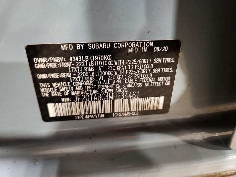 2021 SUBARU CROSSTREK 13