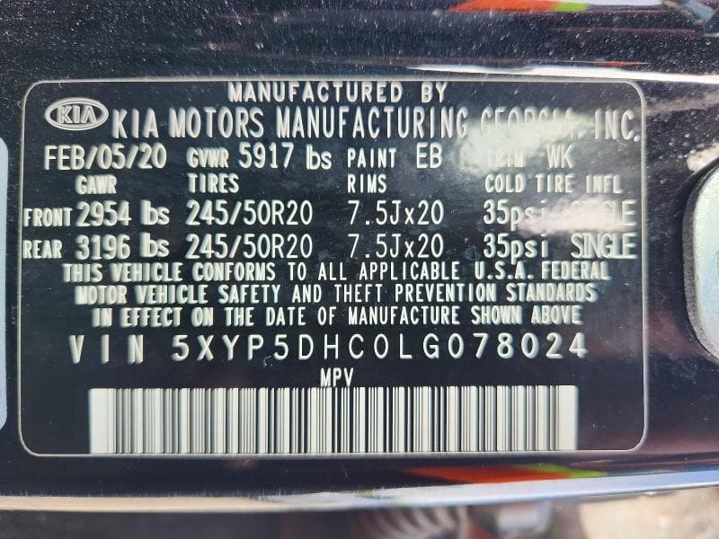 2020 KIA TELLURIDE SX 13