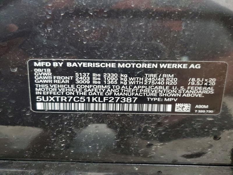 2019 BMW X3 SDRIVE30I 13