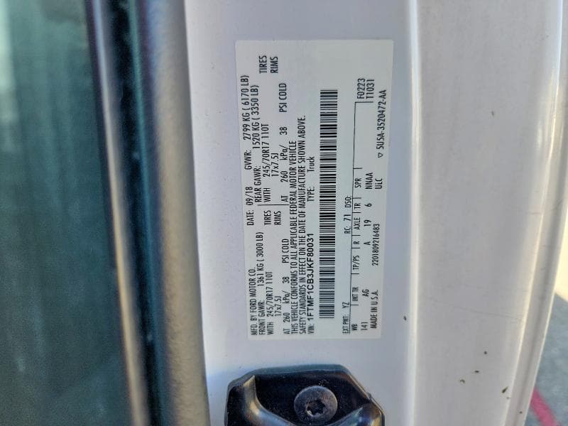 2018 FORD F150 12