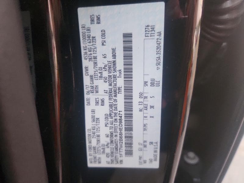 2017 FORD F250 SUPER DUTY 12