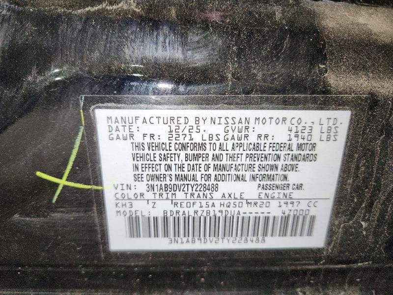 2026 NISSAN SENTRA SR 12