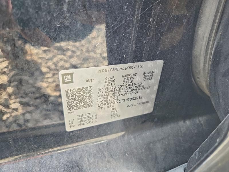 2017 GMC YUKON XL K1500 SLT 13