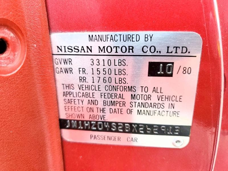 1981 DATSUN 280ZX 12