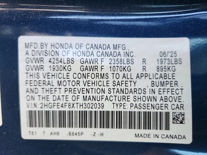 2026 HONDA CIVIC SPORT 13
