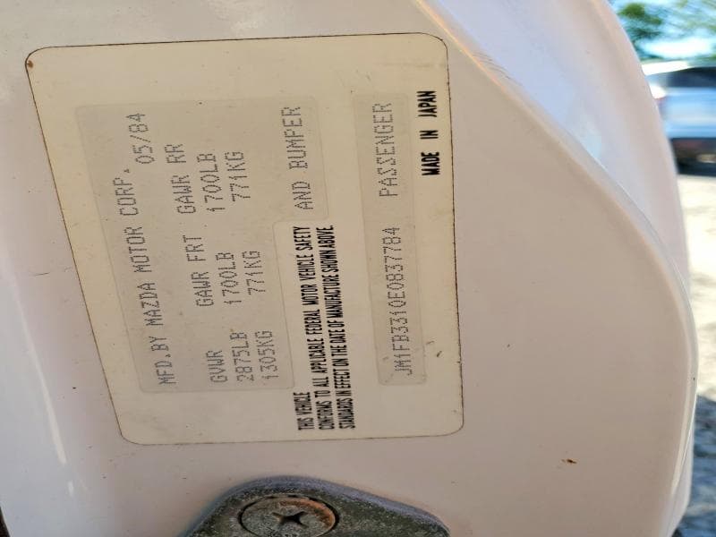 1984 MAZDA RX7 12A 12