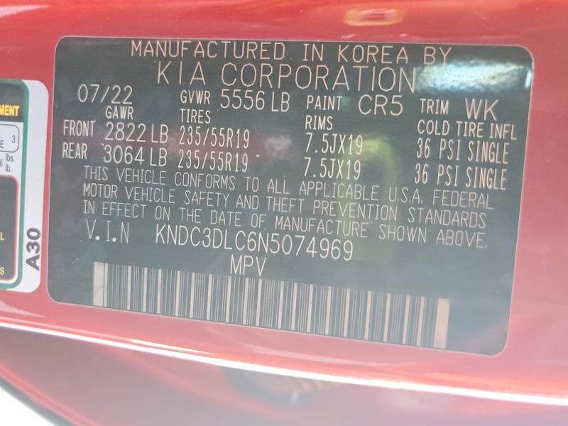 2022 KIA EV6 WIND 13