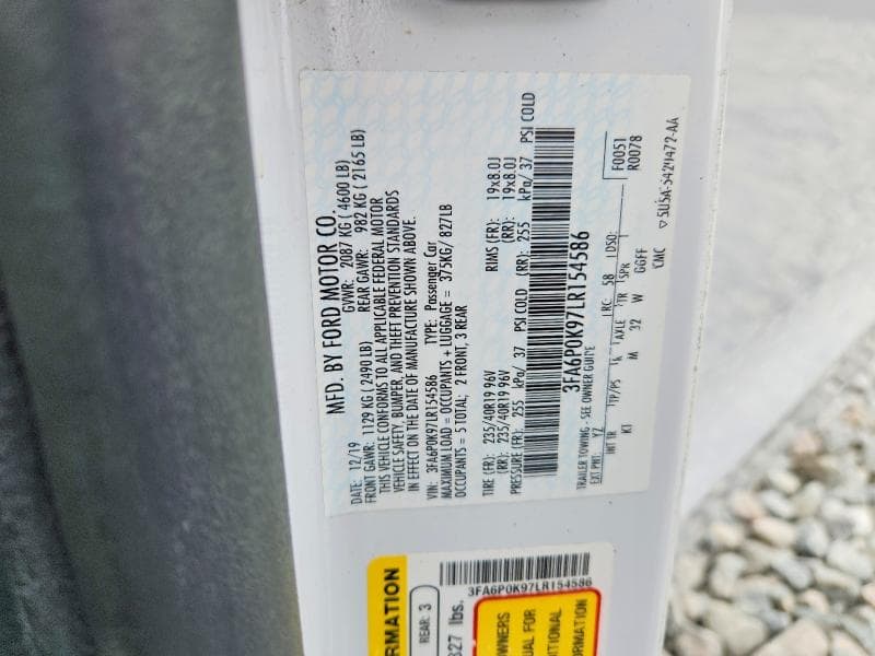 2020 FORD FUSION TITANIUM 12