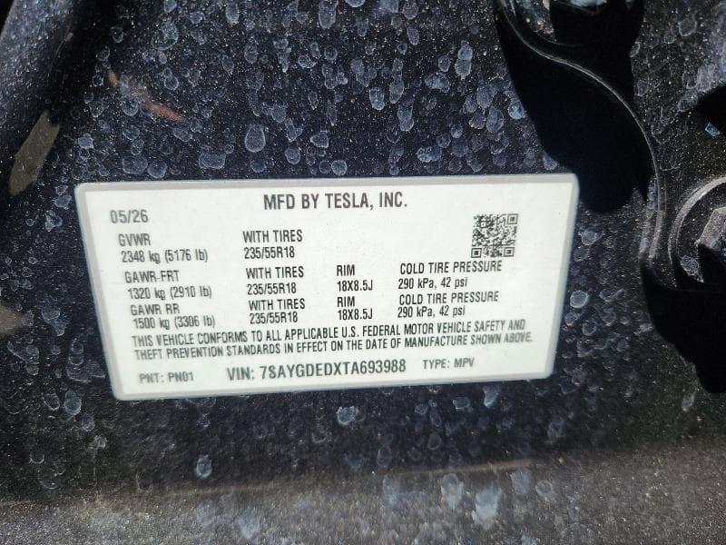2026 TESLA MODEL Y 12