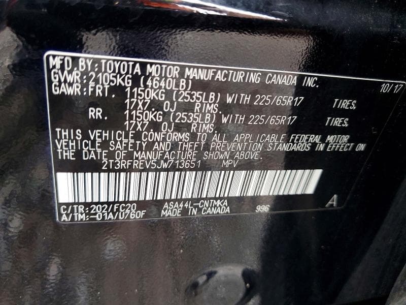 2018 TOYOTA RAV4 XLE 13