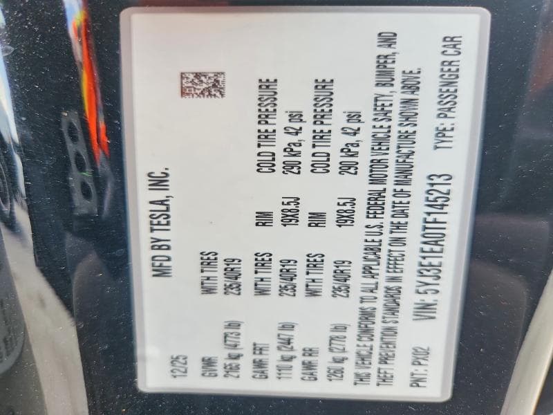 2026 TESLA MODEL 3 12