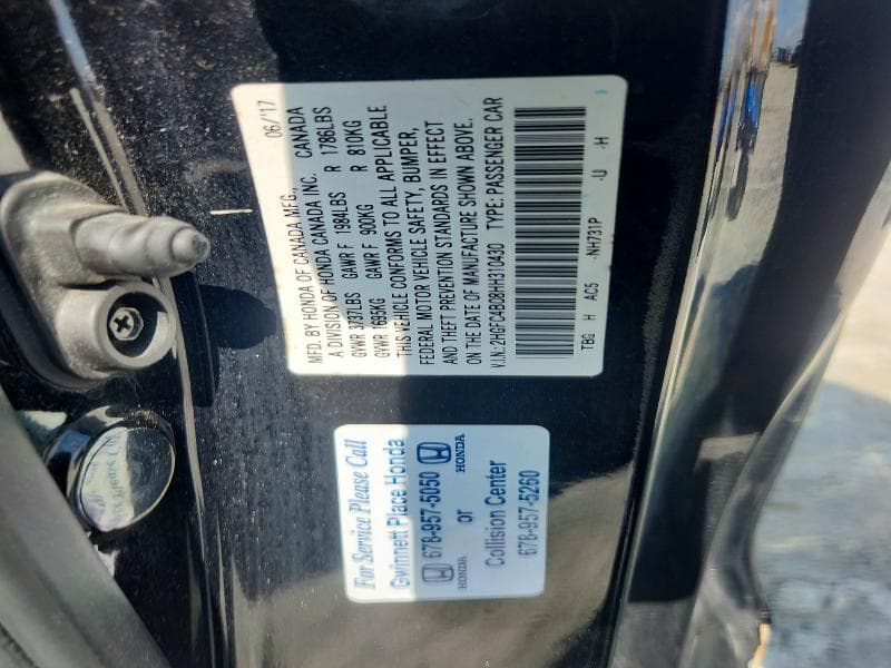 2017 HONDA CIVIC LX 12