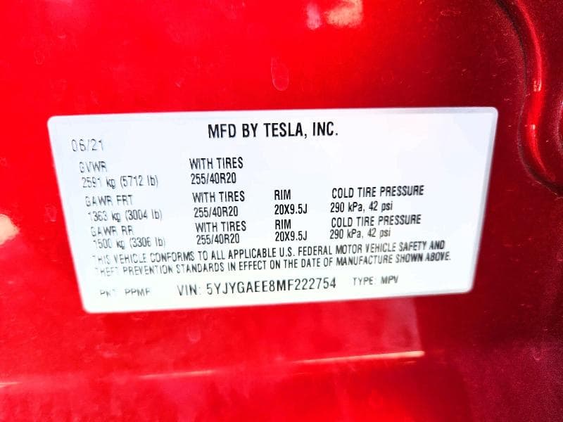 2021 TESLA MODEL Y 12