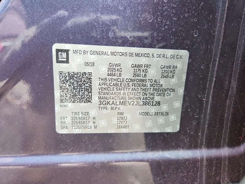 2018 GMC TERRAIN SLE 13