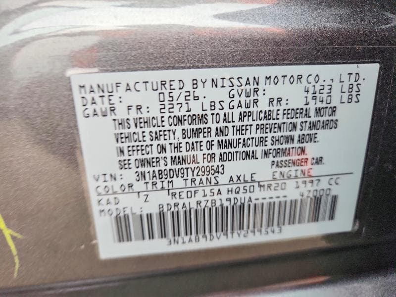 2026 NISSAN SENTRA SR 12