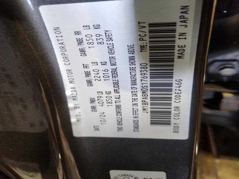 2025 MAZDA 3 SELECT SPORT 12