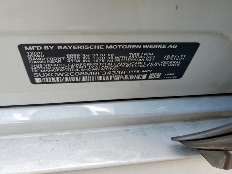 2021 BMW X7 XDRIVE40I 12