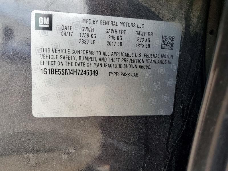 2017 CHEVROLET CRUZE LT 13