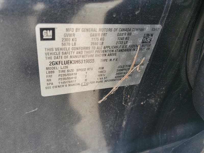 2017 GMC TERRAIN SLT 13