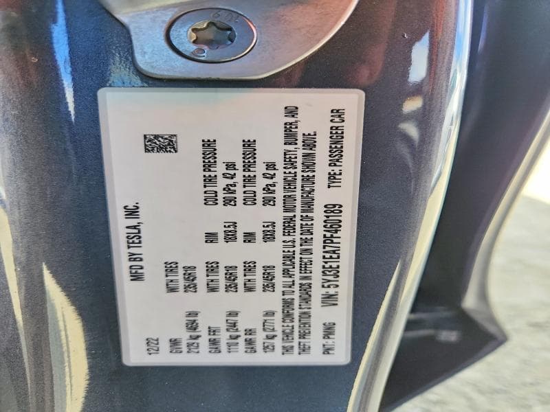 2023 TESLA MODEL 3 12