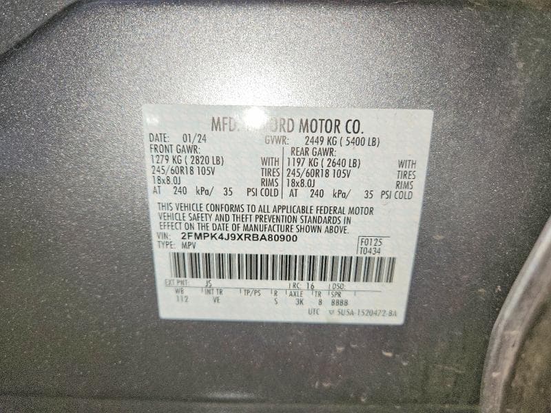 2024 FORD EDGE SEL 13
