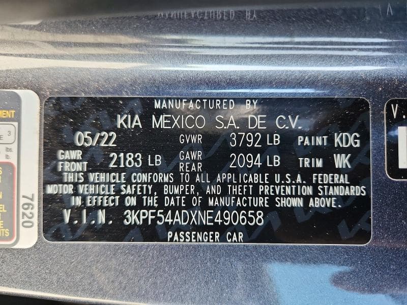 2022 KIA FORTE GT LINE 12