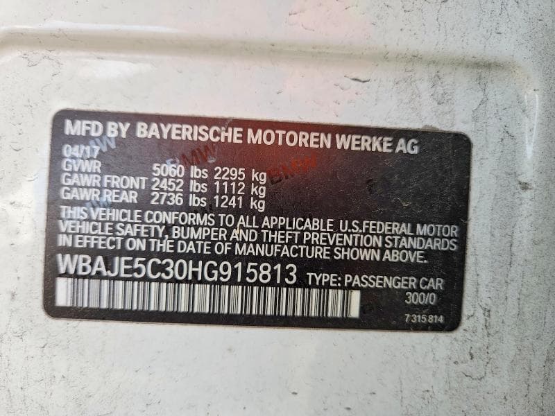 2017 BMW 540 I 12